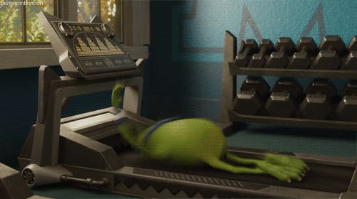 Mike on the treadmill