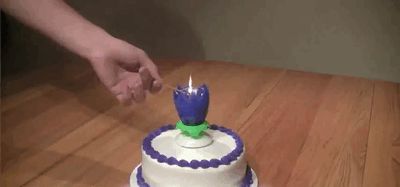Amazing cake candles