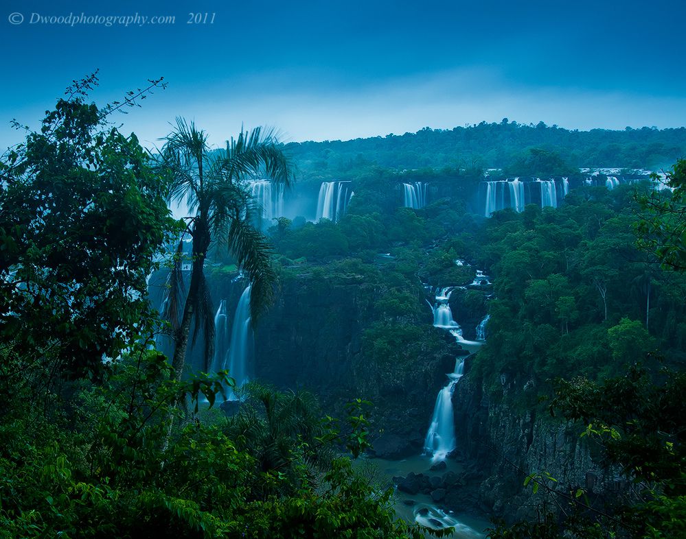 Blue Morning Waterfalls