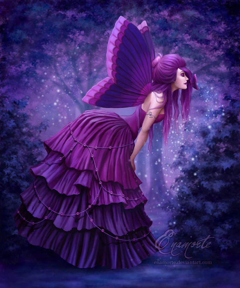 Pretty Purple Peaceful Butterfly