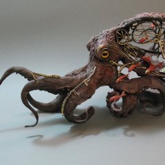 Octopus with fish