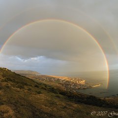 Double rainbow over Gourdon