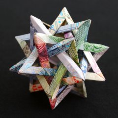 Money sculptures by <em><span><a href=
