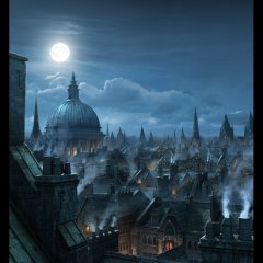 London Rooftops, Matte Painting