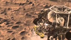 Computer Animation Of New Mars Curiosity Rover