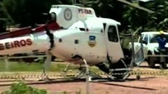 Helicopter Shakes Itself Apart While Landing