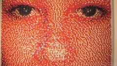 Portrait Made of 15,000 Push Pins