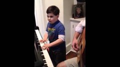 Autistic Six Year Old Plays Piano Man