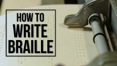 How Blind People Write Braille