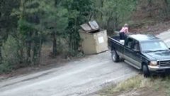 Rescuing bear cubs stuck in dumpster