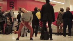 Dance like nobody's watching: airport