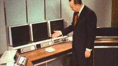 Walter Cronkite In 1967 tours ‘The home office of 2001′