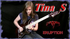 Fourteen year old girl performs Eruption guitar solo