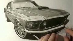 Amazing Mustang drawing