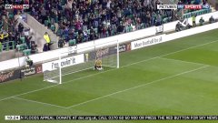 Great goal from the half way line