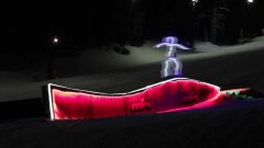 Snowboarding LED Stickmen
