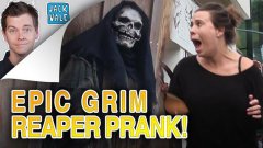 Grim Reaper Scare Prank Works Like A Charm