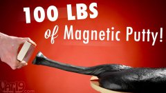 Epic Experiments With 100 Lbs Of Magnetic Putty