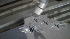 Cutting metal with water