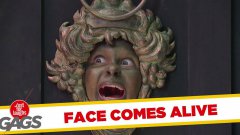 Face Door Knocker Comes To Life Prank Watch The Video Online