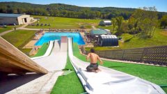 Epic Slip N Slide Pool Party