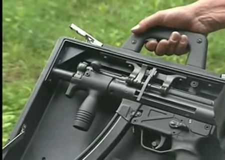 Briefcase gun