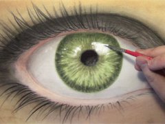Realistic eye painting