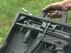 Briefcase gun