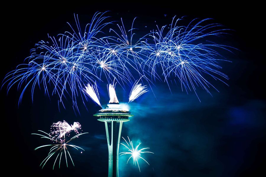 Seattle Spaceneedle Fireworks