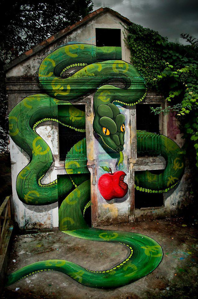 Snake street art