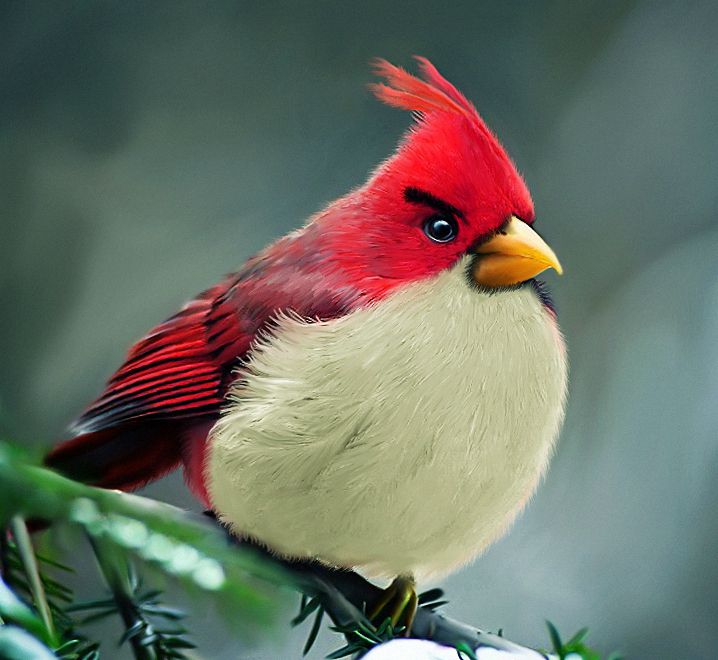 Natural angry bird