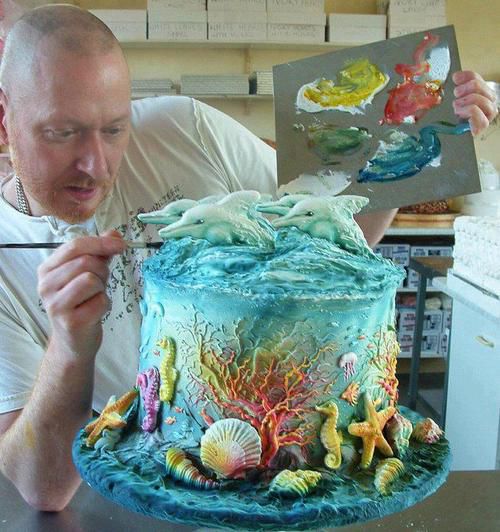 Underwater beauty cake