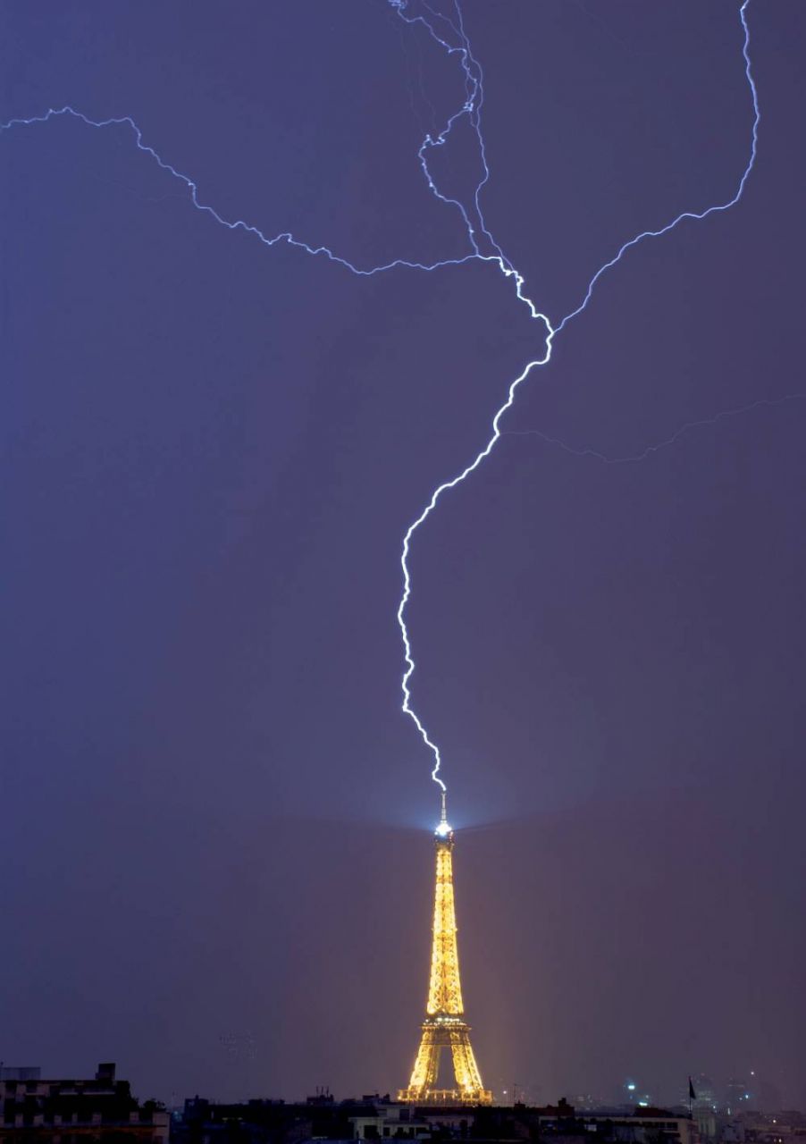 Lightning Hits The City Of Lights