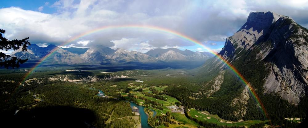 A Ravishing Rainbow Over Canada’s Mount Rundle