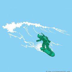 Little Green Surfer