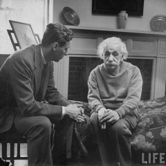 Such a beautiful photo.  Einstein and his...