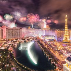 Vegas New Year's 2012 fireworks celebration