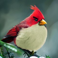 Natural angry bird
