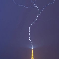 Lightning Hits The City Of Lights
