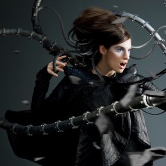 Robot - Octopus  (a real fashion model with 3D FX)