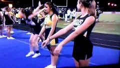 Cheerleader Backflip Fail