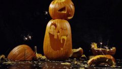 Pumpkins Dropped And Smashed In Super Slow Motion