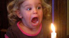 Little Girl Can’t Blow Out Candle