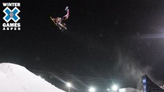 Extreme Snowmobiler Falls During Jump Stunt