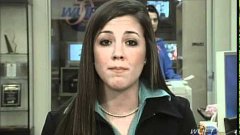 Awkward Girl Caught On Camera Behind News Report