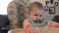 Growling Baby Hates Green Beans
