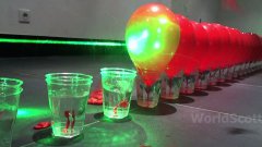 100 Laser Balloon Popping Dominoes