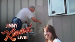 Hey Jimmy Kimmel, i sprayed my dad with a hose