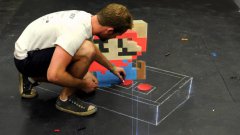 Super Mario - 3D chalk art
