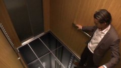 Collapsing elevator floor prank